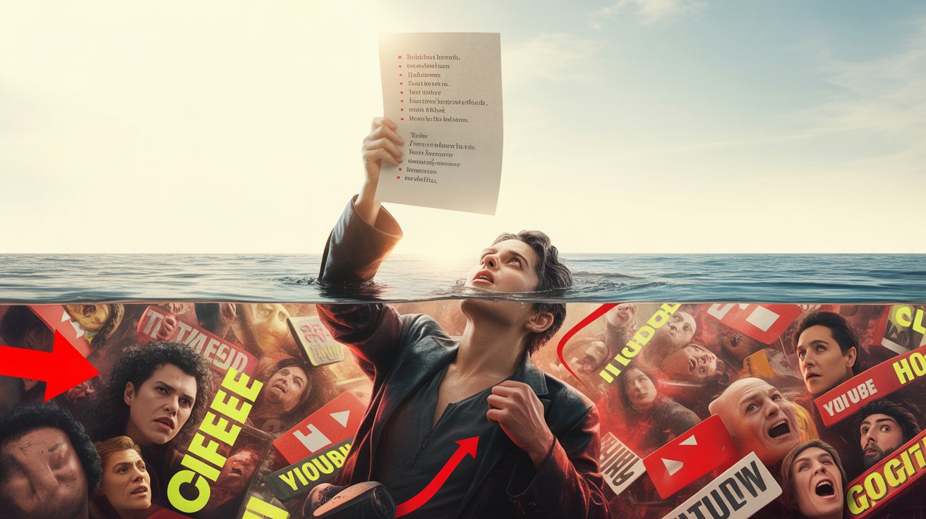 drowning in media
